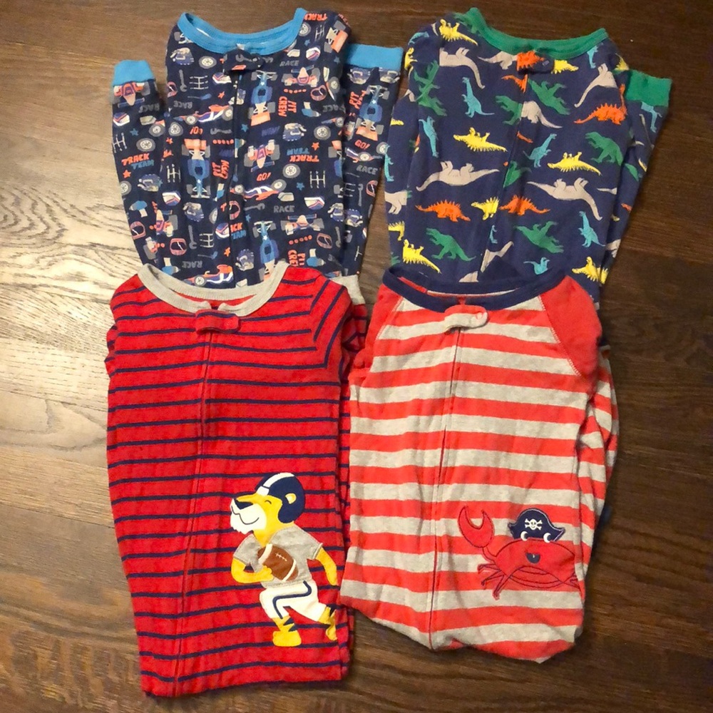 1-Piece Snug Fit Cotton Footless PJs